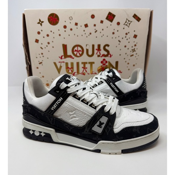 Louis Vuitton Other - Louis Vuitton Trainer Sneaker Black/White Size 7.5 LV Fits 9 US